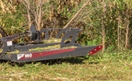 Brush Cutter working in field